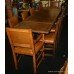 Quality Extending Carved Oak Refectory Table with 10 Leather Chairs