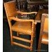 Quality Extending Carved Oak Refectory Table with 10 Leather Chairs