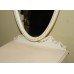 Olympus Louis XV Style Painted Cream Cheval Mirror