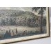 Original Hand Coloured 18th c. Print of Hagley  Park, Worcs Dated 1764