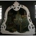 Ornate Carved Shabby Chic Overmantle Mirror