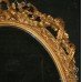 Ornate Victorian Oval Gesso Gilt Girandole Mirror