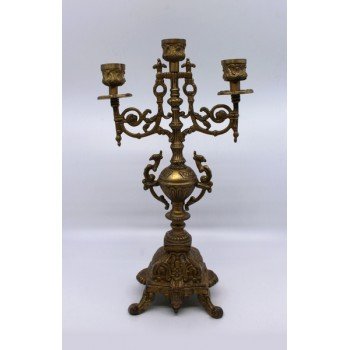 Ornate Solid Brass Candelabra