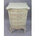 Carved Painted Cream Chest of Drawers