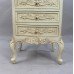 Carved Painted Cream Chest of Drawers