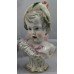 Pair 19th c. Continental Porcelain Busts