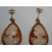 Pair of 9ct Gold Cameo Earrings