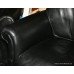 Pair of Top Quality Black Leather Swivel Armchairs