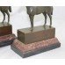 Pair of Bronze & Marble Horse Bookends