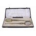 Pair of Cased Silver Gilt Anointing Spoons Birmingham 1936