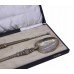 Pair of Cased Silver Gilt Anointing Spoons Birmingham 1936