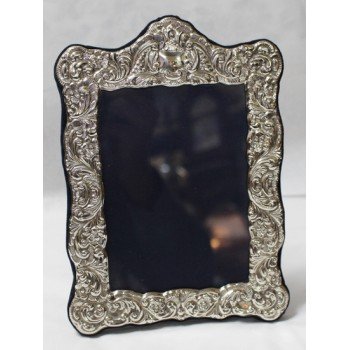 Elegant Sterling Silver Rococo Style Freestanding Picture Frames