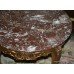 Pair of Gilt Carved Wood Marble Topped Occasional Tables