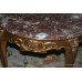 Pair of Gilt Carved Wood Marble Topped Occasional Tables