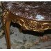 Pair of Gilt Carved Wood Marble Topped Occasional Tables