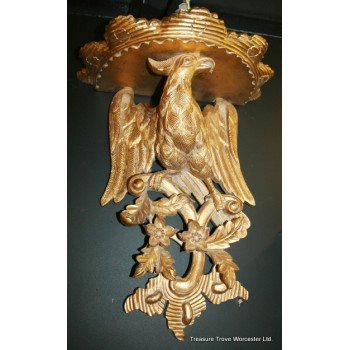 Pair of Hand Carved Giltwood Eagle Wall Brackets