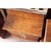 Pair Heavy Wood Bedside Nightstands Chest of Drawers Brass Handles