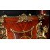 Pair of Louis XV Style Marble Topped Ormolu Mounted Inlaid Pedestals