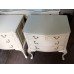 Pair of Louis XV Style Olympus Painted Cream Chest of Drawers