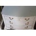 Pair of Louis XV Style Olympus Painted Cream Chest of Drawers