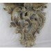 Pair of Ornate Hand Carved Wood Wall Brackets