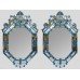 Pair of Decorative Bejewelled Venetian Style Mirrors