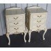 Pair of French Style Olympus Painted Cream Bedside Chest of Drawers