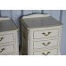 Pair of French Style Olympus Painted Cream Bedside Chest of Drawers