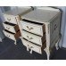 Pair of French Style Olympus Painted Cream Bedside Chest of Drawers