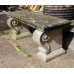 Pair of Reconstituted Stone Weathered Garden Benches