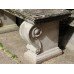 Pair of Reconstituted Stone Weathered Garden Benches