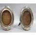 Pair of Small Sterling Silver Oval Picture Frames B'ham 1918