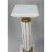 Pair of Ornate French Marble Column Pedestals 