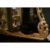 Quality Carved Wood Gilt Heavy Overmantle Mirror