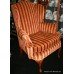 Quality Striped Upholstered Armchair