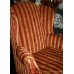 Quality Striped Upholstered Armchair