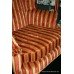 Quality Striped Upholstered Armchair