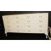 Louis XV Style Olympus Painted Cream Long 9 Drawer Chest of Drawers