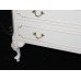 Louis XV Style Olympus Painted Cream Long 9 Drawer Chest of Drawers