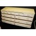 Louis XV Style Olympus Painted Cream Long 9 Drawer Chest of Drawers