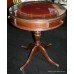 Regency Style Mahogany Leather Topped Drum Table