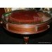 Regency Style Mahogany Leather Topped Drum Table