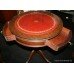 Regency Style Mahogany Leather Topped Drum Table