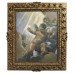 Italian Renaissance Style Cherub Oil on Canvas Giltwood Frame