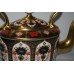 Royal Crown Derby Old Imari Solid Gold Band Kettle Teapot