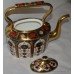 Royal Crown Derby Old Imari Solid Gold Band Kettle Teapot