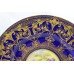 Royal Worcester Cobalt Fruit Apples & Berries Plate by Leaman