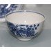 Royal Worcester Dr Wall First Period Blue & White Fence Pattern Cup & Saucer