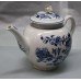 Royal Worcester Dr Wall First Period Blue & White Fence Pattern Teapot