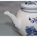 Royal Worcester Dr Wall First Period Blue & White Fence Pattern Teapot